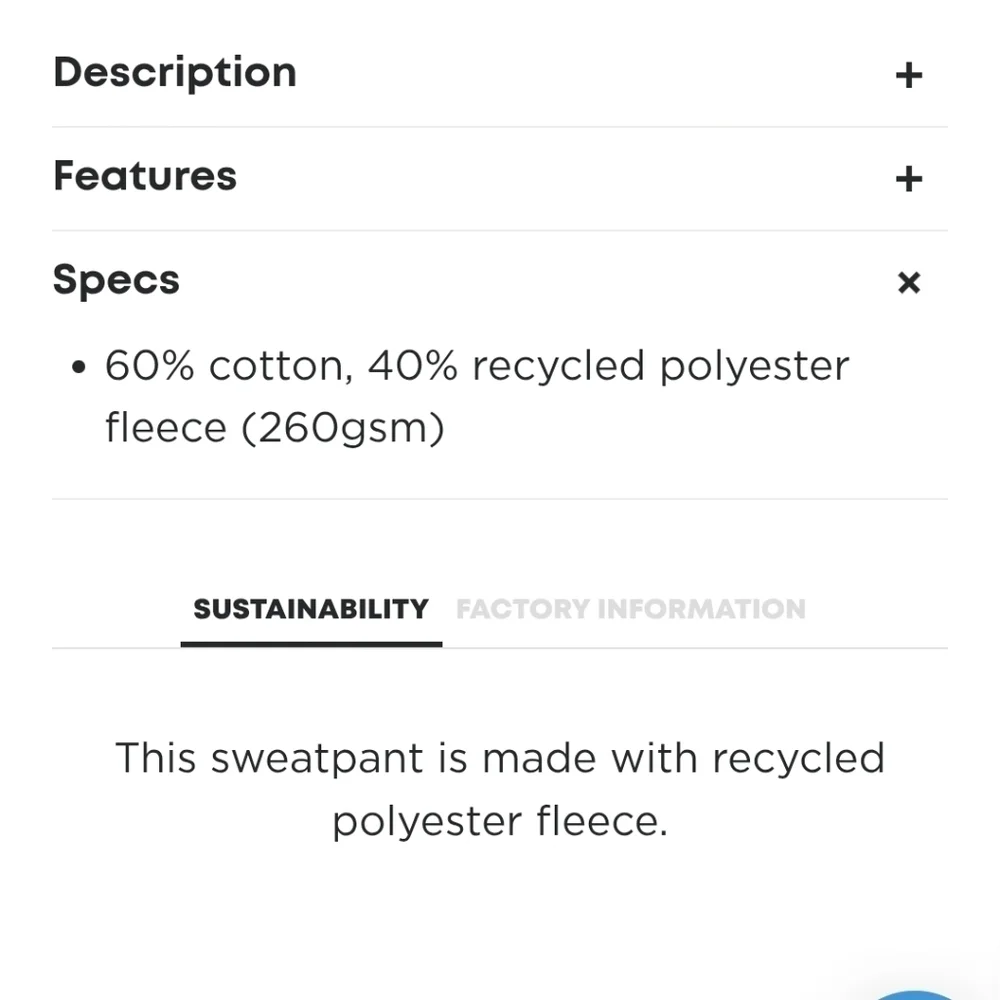 NWT Cotopaxi Kids Organic Sweatpants-Blue Spruce